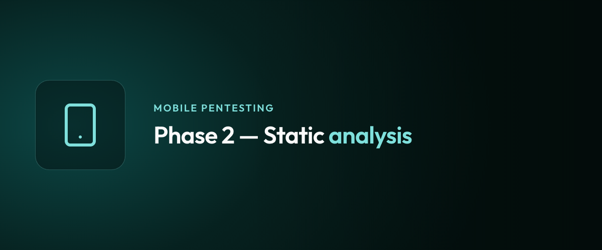 Phase 2 — Static analysis