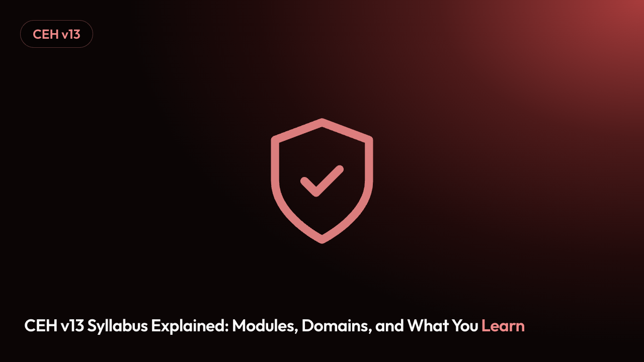 CEH v13 Syllabus Explained: Modules, Domains, and What You Learn
