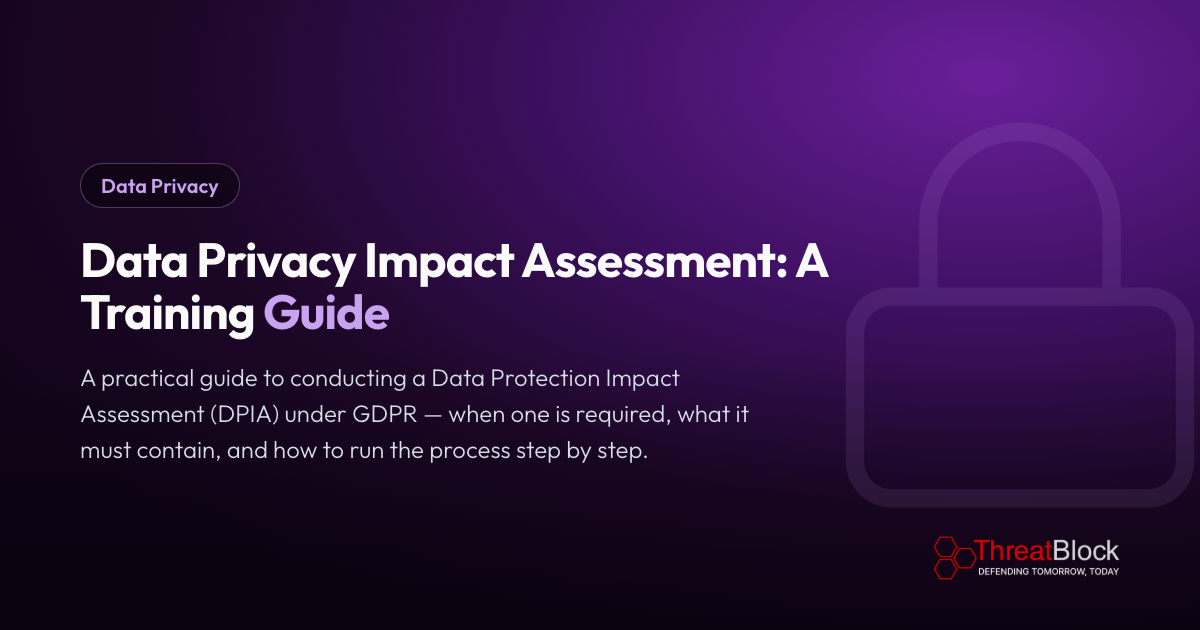 Data Privacy Impact Assessment: A Training Guide