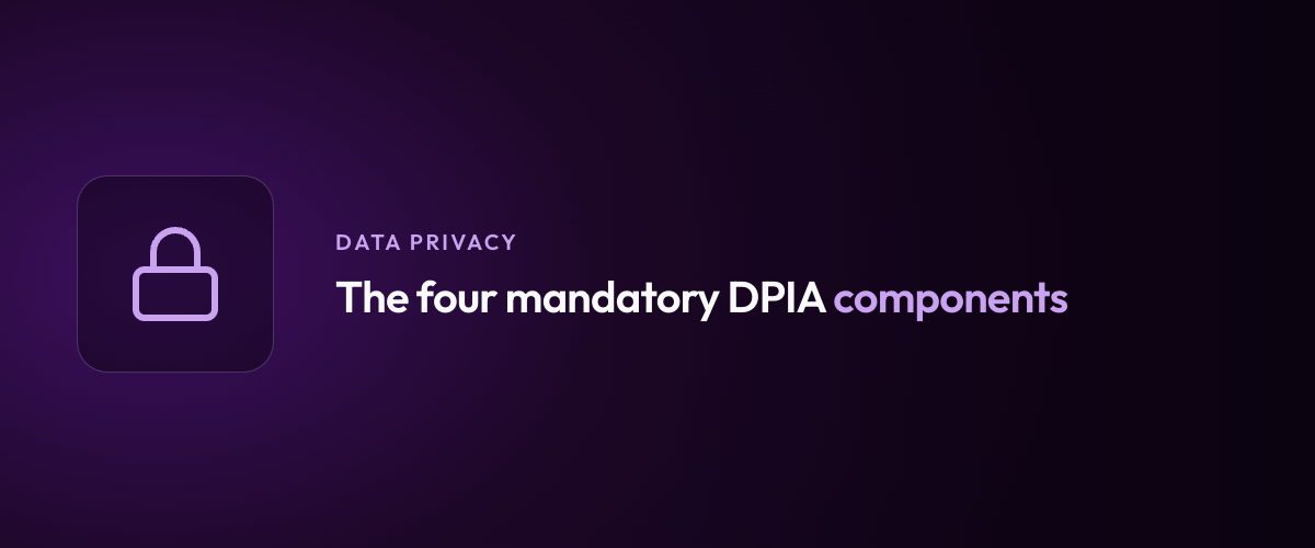 The four mandatory DPIA components