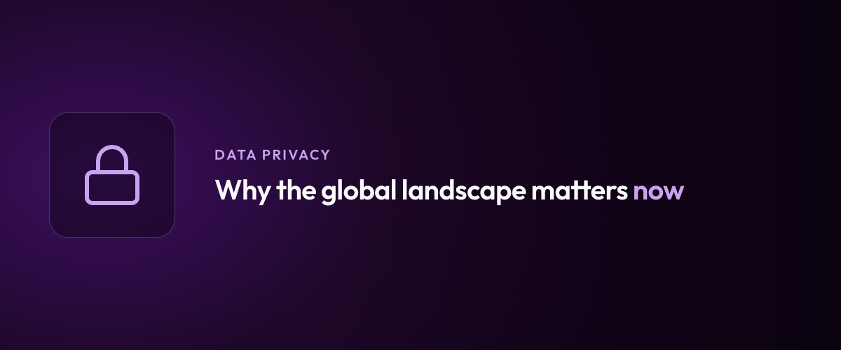 Why the global landscape matters now