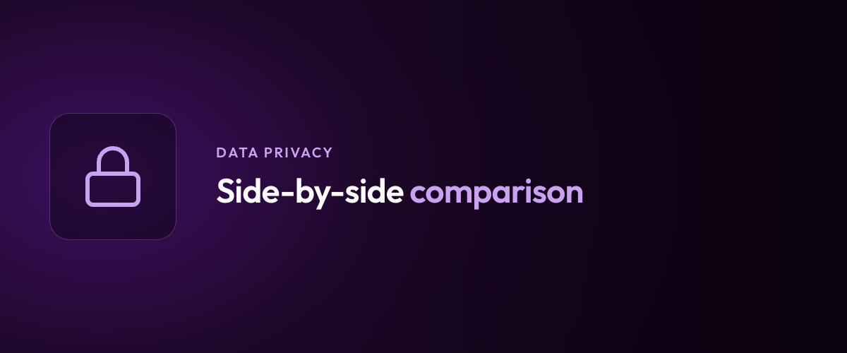 Side-by-side comparison