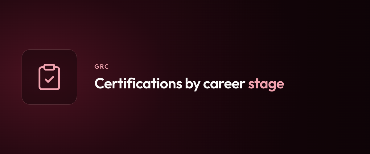 Certifications by career stage
