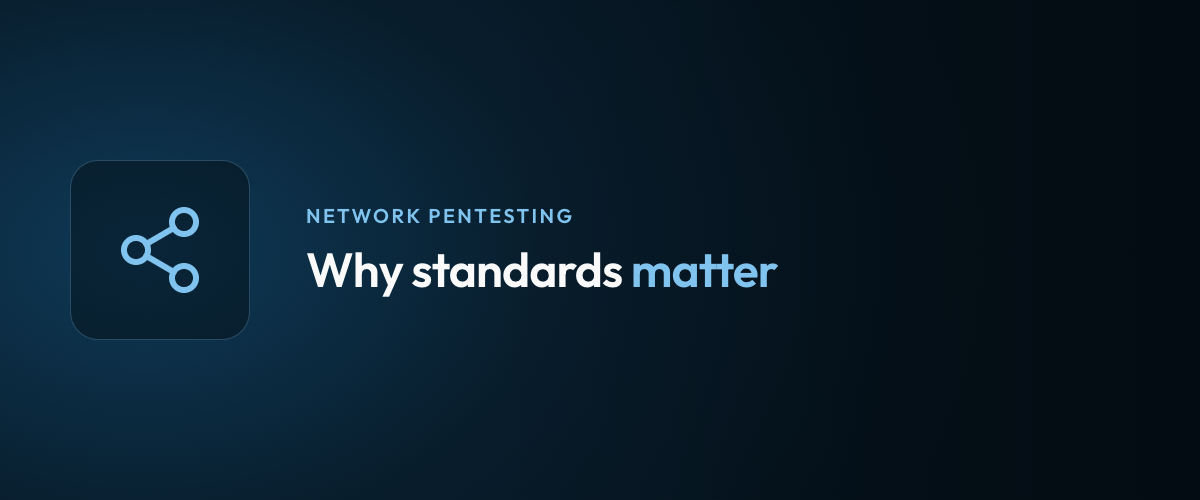 Why standards matter