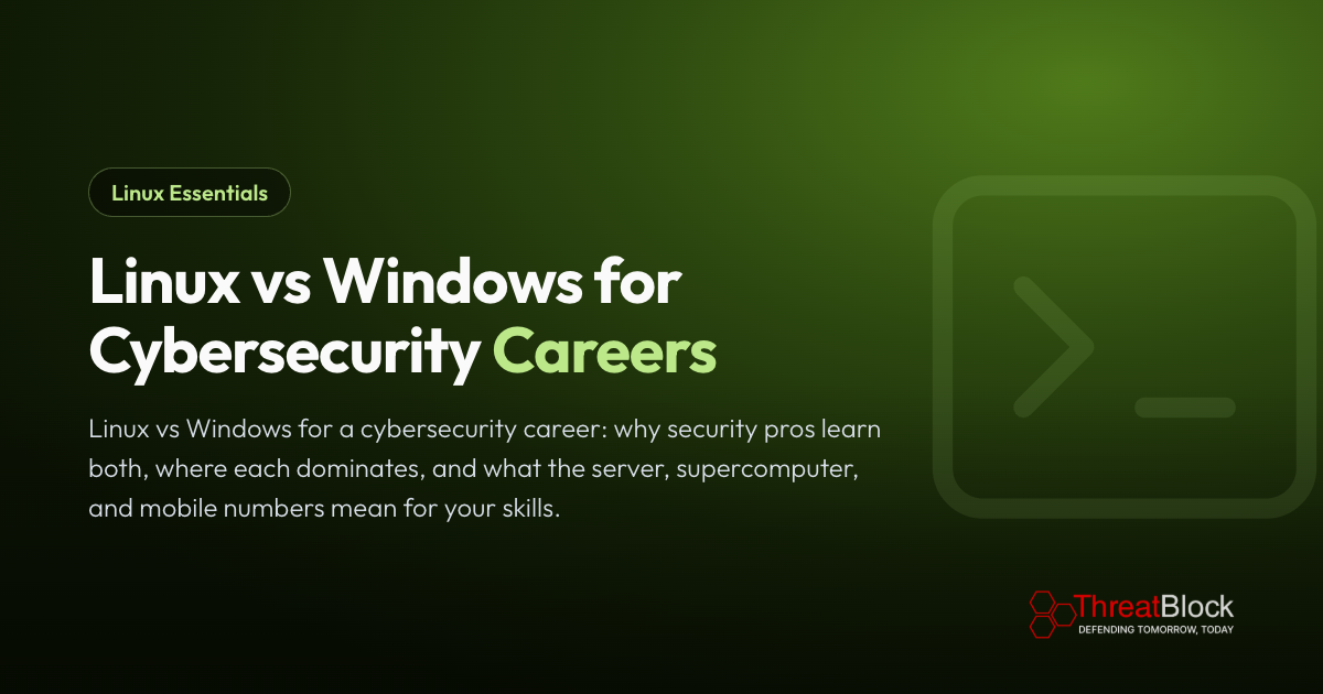 Linux vs Windows for Cybersecurity Careers