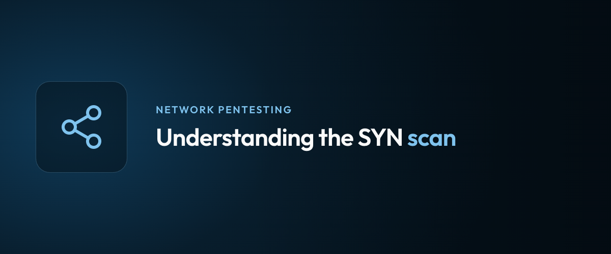 Understanding the SYN scan