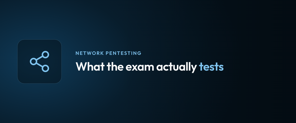 What the exam actually tests