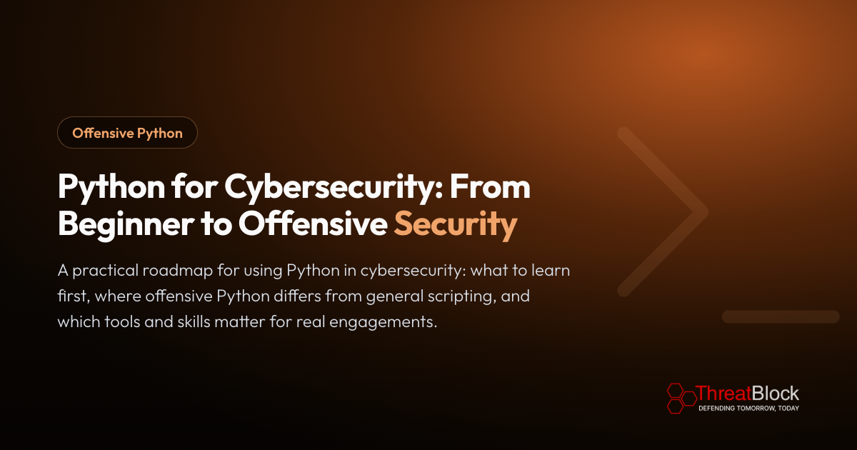 Python for Cybersecurity: From Beginner to Offensive Security