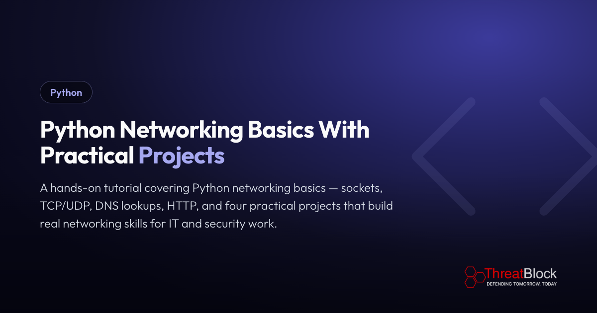 Python Networking Basics With Practical Projects