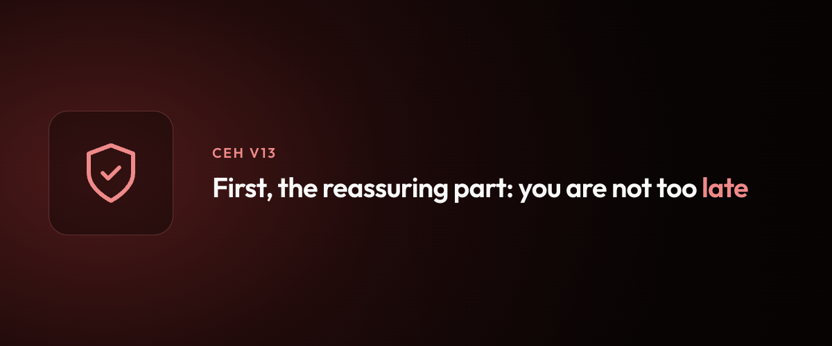 First, the reassuring part: you are not too late