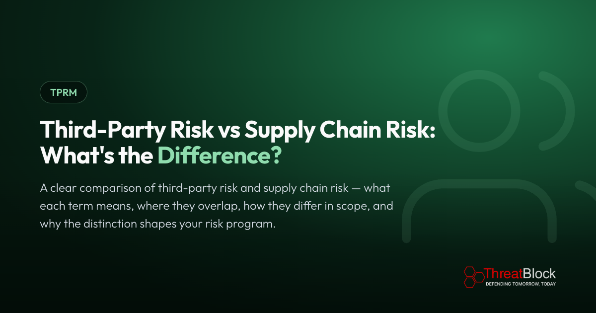 Third-Party Risk vs Supply Chain Risk: What's the Difference?