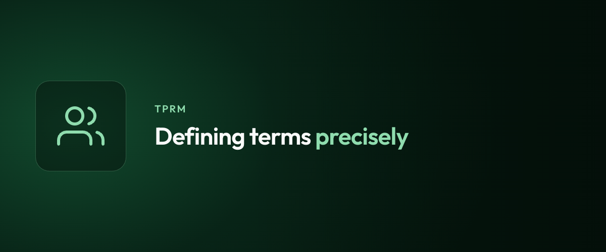 Defining terms precisely